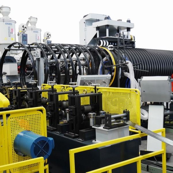 La pared del doble del HDPE acanaló la estructura espiral del milímetro 800Mpa de la máquina 3000 de la protuberancia del tubo