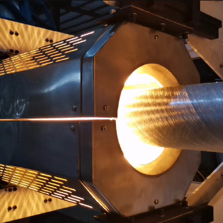 Máquina terrestre de acero de cristal API 15S del tubo de Spoolable RTP para el gas de aceite