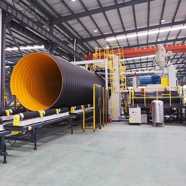 800Mpa acanalados instalan tubos la cadena de producción estructura espiral de SRPE 3200 milímetros