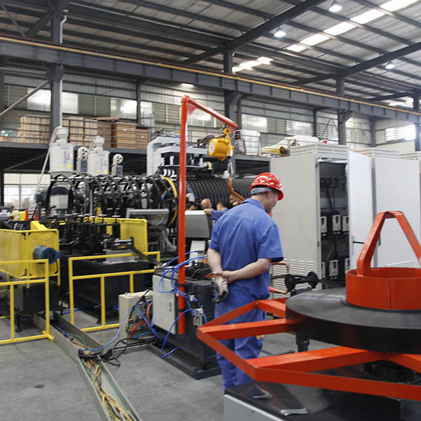 Cadena de producción acanalada del tubo del drenaje tubo que hace UL CSA de la máquina SN8 SN12.5 SN16