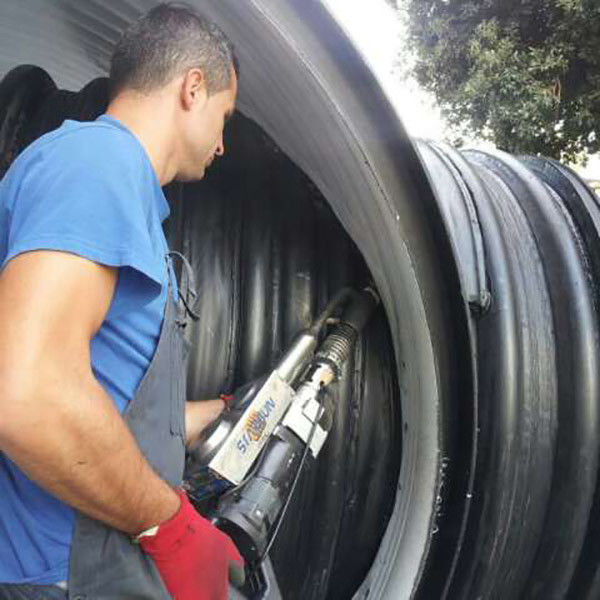 ASTM F2435 acanalados instalan tubos la cadena de producción estándar de ISO de 3000m m CSA